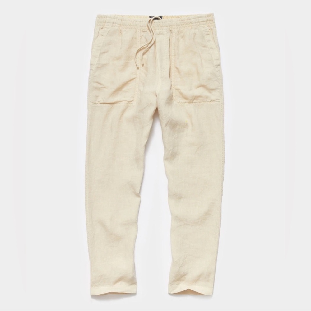 Todd Snyder Italian Linen Beach Pant in Sand Dollar Men’s 100% Linen M Tall